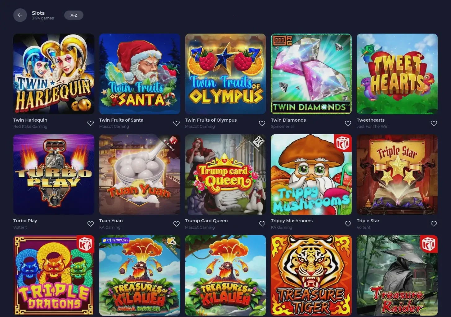 Aquawin Casino Übersicht